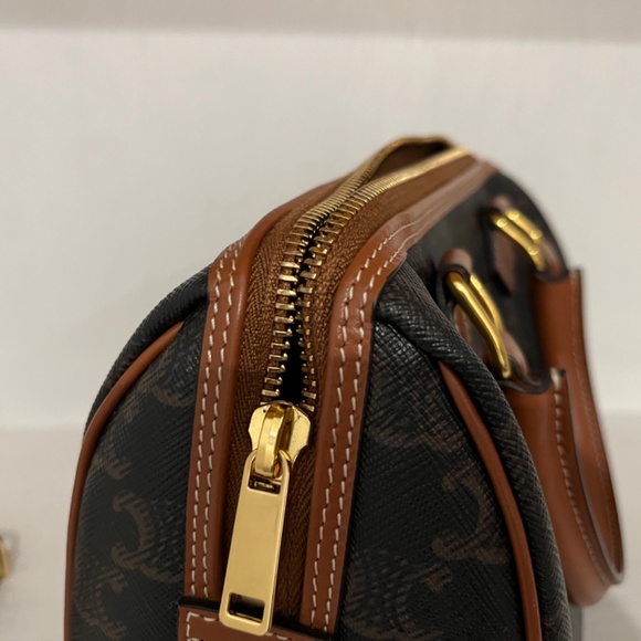 Celine Small Boston Bag (Triomphe canvas) - Picture 6 of 6